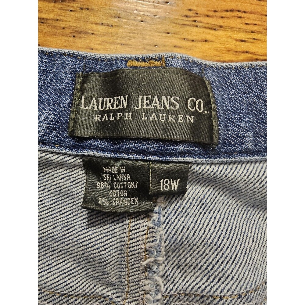 Lauren Ralph Lauren Jeans Straight Leg Jeans Size 18W EUC Medium light wash - Picture 5 of 8